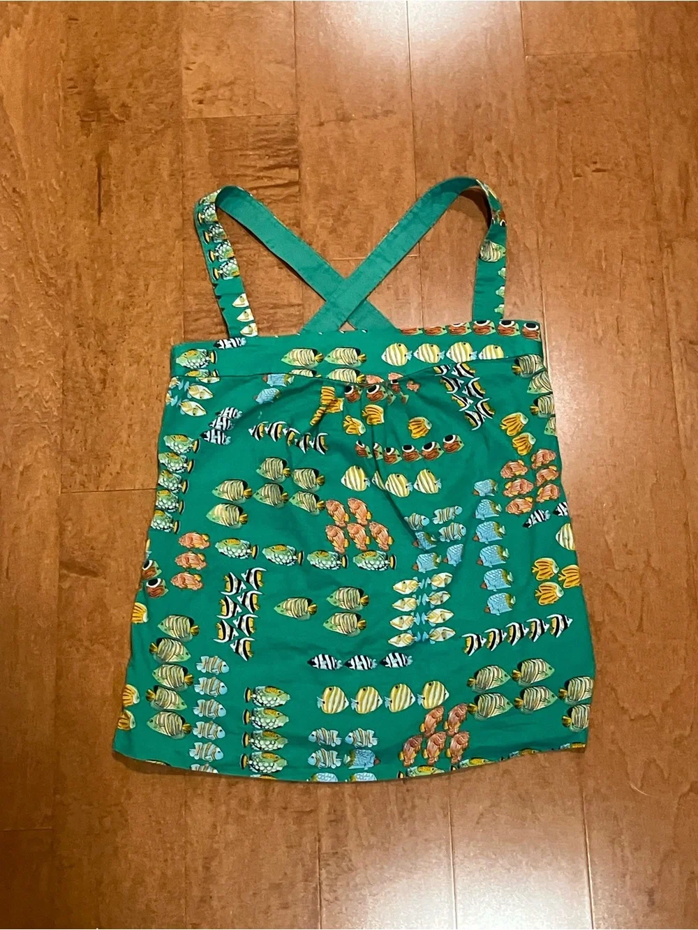 Vintage J. Crew fish top, y2k J Crew Fish Tank Top size small RARE
